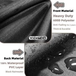 Rectangular Gas Fire Pit Table Cover Waterproof 600D Heavy Duty Fire For 45 In. X 48 In. Patio Propane Black Windproof 9 Rectangular Gas Fire Pit Table Cover Waterproof 600D Heavy Duty Fire For 45 In. X 48 In. Patio Propane Black Windproof -Fire Place Store black misopily fire pit covers and accessories sa04 528b057 44 1000