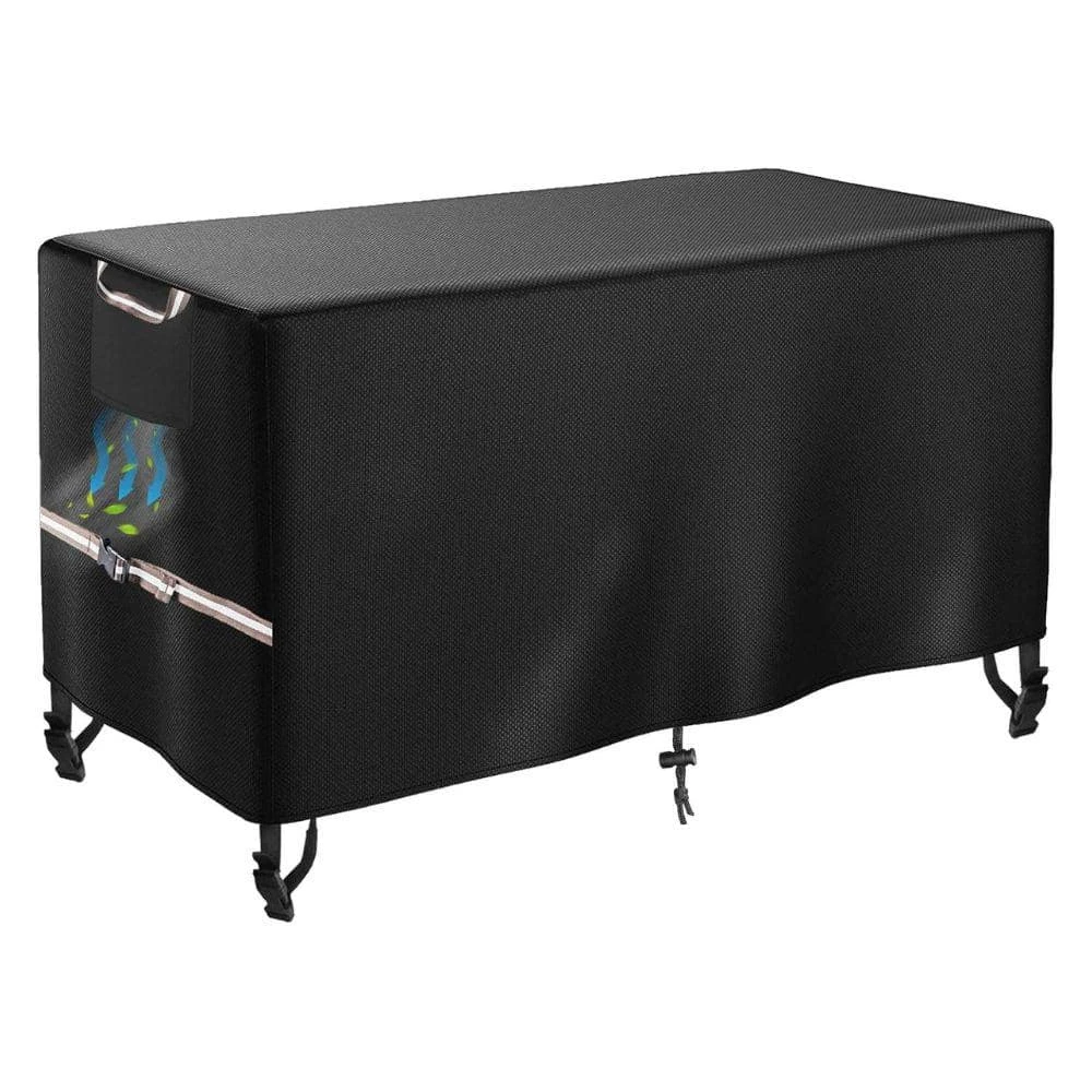 Rectangular Gas Fire Pit Table Cover Waterproof 600D Heavy Duty Fire For 45 In. X 48 In. Patio Propane Black Windproof 1 Rectangular Gas Fire Pit Table Cover Waterproof 600D Heavy Duty Fire For 45 In. X 48 In. Patio Propane Black Windproof