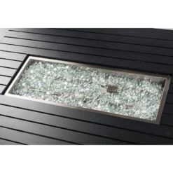 Liheia 52 In. X 35 In. Aluminum Rectangle Propane Fire Pit Table In Black 7 Liheia 52 In. X 35 In. Aluminum Rectangle Propane Fire Pit Table In Black -Fire Place Store black moda furnishings gas fire pits mo 5235 al bl 1f 1000