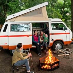 The Zion 36 In. X 12 In. Hexagon Steel Portable Folding Wood Fire Pit Ring With Carrying Bag - Northern Woods 22 The Zion 36 In. X 12 In. Hexagon Steel Portable Folding Wood Fire Pit Ring With Carrying Bag - Northern Woods -Fire Place Store black powder coated blue sky outdoor living fire pit covers and accessories ffr3612nw 1f 1000