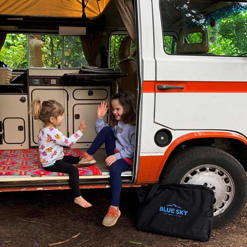 The Zion 36 In. X 12 In. Hexagon Steel Portable Folding Wood Fire Pit Ring With Carrying Bag - Northern Woods 11 The Zion 36 In. X 12 In. Hexagon Steel Portable Folding Wood Fire Pit Ring With Carrying Bag - Northern Woods - Image 11