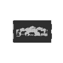 The Zion 36 In. X 12 In. Hexagon Steel Portable Folding Wood Fire Pit Ring With Carrying Bag - Northern Woods 20 The Zion 36 In. X 12 In. Hexagon Steel Portable Folding Wood Fire Pit Ring With Carrying Bag - Northern Woods -Fire Place Store black powder coated blue sky outdoor living fire pit covers and accessories ffr3612nw c3 1000