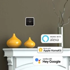 T5 7-Day Smart Wi-Fi Thermostat With Geofence Technology And Auto Changeover, Energy Star Certified -Fire Place Store black programmable thermostats rth8800wf2022 1d 1000