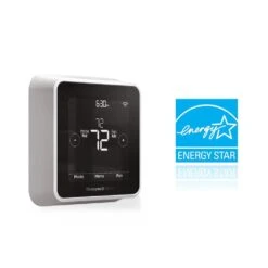 T5 7-Day Smart Wi-Fi Thermostat With Geofence Technology And Auto Changeover, Energy Star Certified -Fire Place Store black programmable thermostats rth8800wf2022 4f 1000