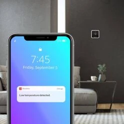 T5 7-Day Smart Wi-Fi Thermostat With Geofence Technology And Auto Changeover, Energy Star Certified -Fire Place Store black programmable thermostats rth8800wf2022 fa 1000