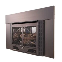 34ZC-Contemporary Zero-Clearance 33,000 Btu's Unvented Gas Fireplace Insert With Variable Speed Blower For Natural Gas -Fire Place Store black satin buck stove gas fireplaces nv344ebnat con 4f 1000