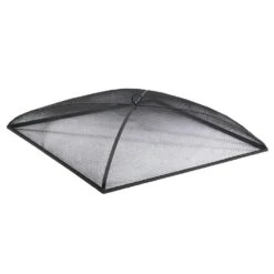 36 In. Square Steel Black Fire Pit Spark Screen