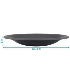 33 In. X 5 In. Round Classic Steel Replacement Wood-Burning Fire Pit Bowl -Fire Place Store black sunnydaze fire pit covers and accessories nb 183 66 1000