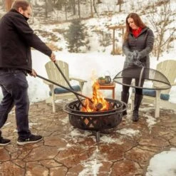 40 In. Firewood Log Claw Grabber 13 40 In. Firewood Log Claw Grabber -Fire Place Store black sunnydaze outdoor fireplaces lc 4101 31 1000