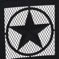 36 In. W X 22.5 In. H Round Steel Wood Burning Fire Pit With Cooking Grate And Spark Screen 14 36 In. W X 22.5 In. H Round Steel Wood Burning Fire Pit With Cooking Grate And Spark Screen -Fire Place Store black sunnydaze wood burning fire pits kf asfp blk 1f 1000