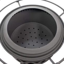 24 In. Black Crossweave Smokeless Fire Pit - -Fire Place Store black sunnydaze wood burning fire pits nb 977 4f 1000