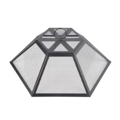 24.4 In. Outdoor Metal Burning Wood Black Fire Pit With Cover And Poker -Fire Place Store black tidoin wood burning fire pits hs ydyl 11f 1f 1000