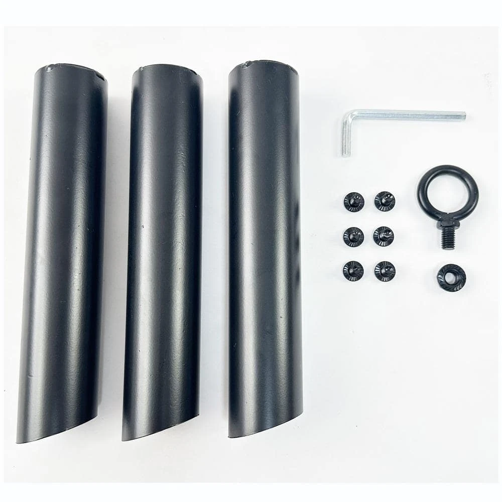 28.74 In. Round Portable Wood Burning Fire Pit Grill With Mesh For Backyard, Party In Black 4 28.74 In. Round Portable Wood Burning Fire Pit Grill With Mesh For Backyard, Party In Black - Image 4