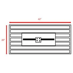 L 20 In. X W 42 In. X H Propane Outdoor Patio Stainless Steel Push Button Fire Pit Table With Glass Protector, Black -Fire Place Store black tunearary gas fire pits firepit06lp 40 1000