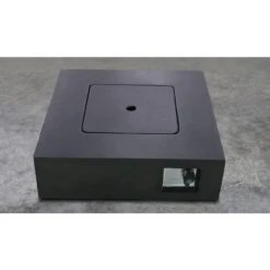 30 In. W Black Square Concrete Base Multi-fuel LP Gas Fire Pit With Electronic Adjustable Igition, Lava Rocks, 40000 BTU -Fire Place Store black tunearary gas fire pits gasfirepitlt8 1f 1000