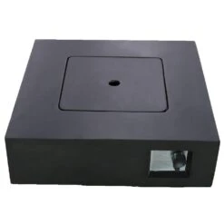 30 In. W Black Square Concrete Base Multi-fuel LP Gas Fire Pit With Electronic Adjustable Igition, Lava Rocks, 40000 BTU -Fire Place Store black tunearary gas fire pits gasfirepitlt8 c3 1000