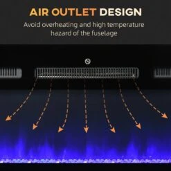 40 In. 1500-Watt Recessed And Wall Mounted Electric Fireplace Inserts With Remote, Adjustable Flame Color And Brightness -Fire Place Store black wall mounted electric fireplaces yead cyd0 ri6 1f 1000