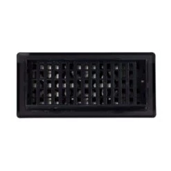 4 In. X 10 In. Gothic Design Black Steel Floor Register 9 4 In. X 10 In. Gothic Design Black Steel Floor Register -Fire Place Store blacks decor grates registers grilles agh410 blk 66 1000