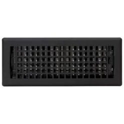 4 In. X 12 In. Lattice Floor Register, Textured Black 8 4 In. X 12 In. Lattice Floor Register, Textured Black -Fire Place Store blacks decor grates registers grilles lth412 blk a0 1000