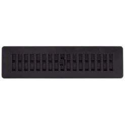 2 In. X 12 In. Plastic Floor Register, Black -Fire Place Store blacks decor grates registers grilles pl212 blk a0 1000