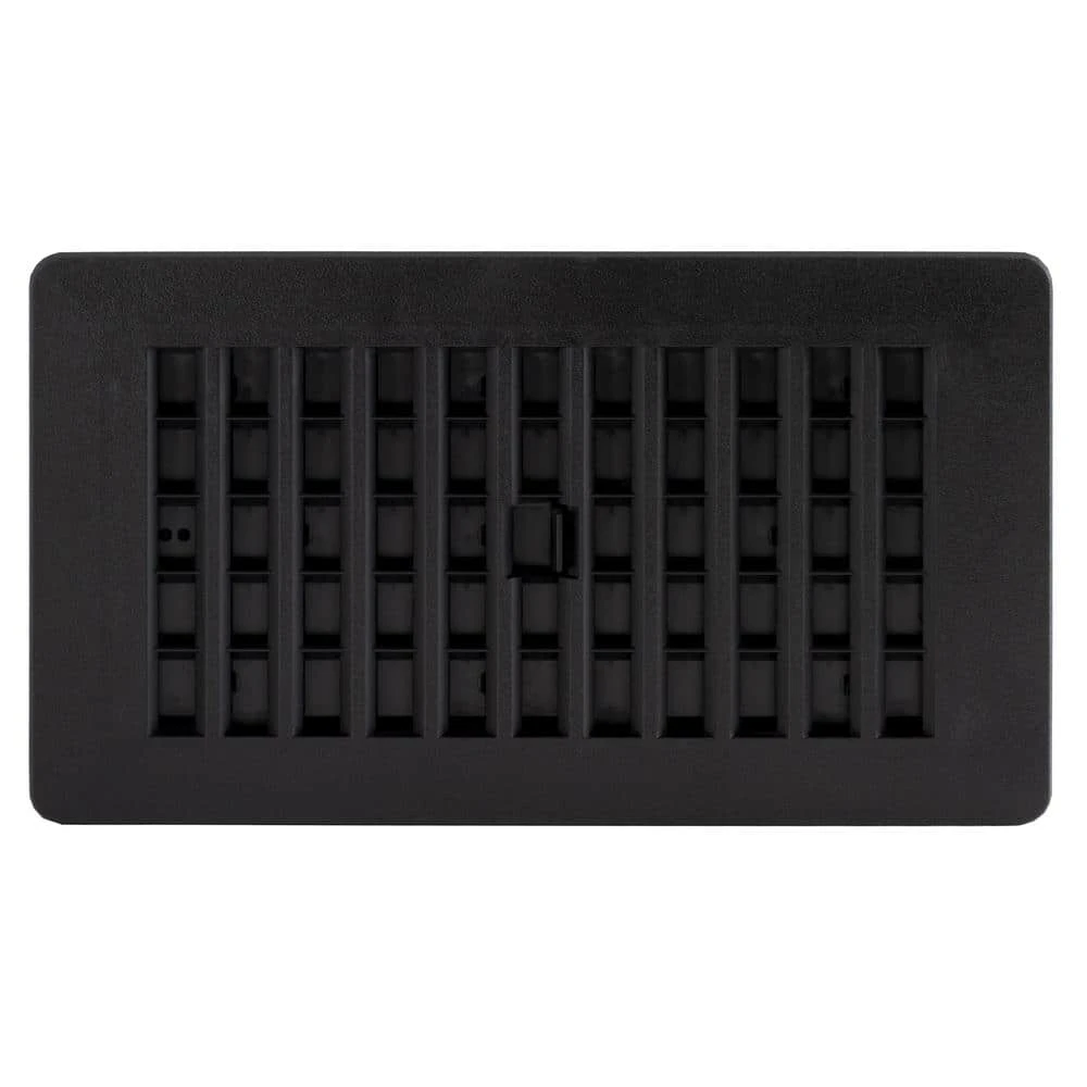 4 In. X 8 In. Plastic Floor Register, Black Steel Floor Register 3 4 In. X 8 In. Plastic Floor Register, Black Steel Floor Register - Image 3