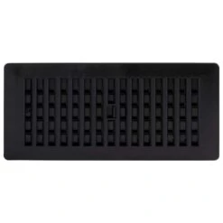 4 In. X 10 In. Plastic Floor Register, Black -Fire Place Store blacks decor grates registers grilles pl410 blk a0 1000