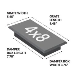 4 In. X 8 In. Scroll Design Painted Floor Registe, Textured Black 11 4 In. X 8 In. Scroll Design Painted Floor Registe, Textured Black -Fire Place Store blacks decor grates registers grilles st408 c3 1000