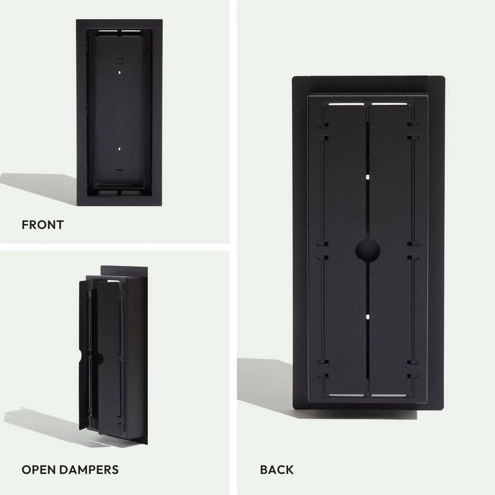 Framed OG Floor Vent Luxe 4 In. W. X 10 In. - Black 2 Framed OG Floor Vent Luxe 4 In. W. X 10 In. - Black - Image 2