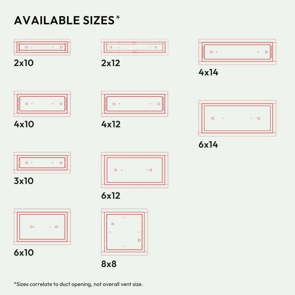 Framed OG Floor Vent Luxe 4 In. W. X 12 In. - Black 8 Framed OG Floor Vent Luxe 4 In. W. X 12 In. - Black - Image 8