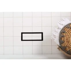 Flush Floor Vent [Luxe] 4 X 12 - Black -Fire Place Store blacks fittes registers grilles flush4x12blk 44 1000