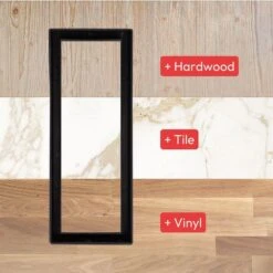 Flush Floor Vent (Lite) 2 In. X 12 In. Black -Fire Place Store blacks fittes registers grilles fmlit2x12blk fa 1000