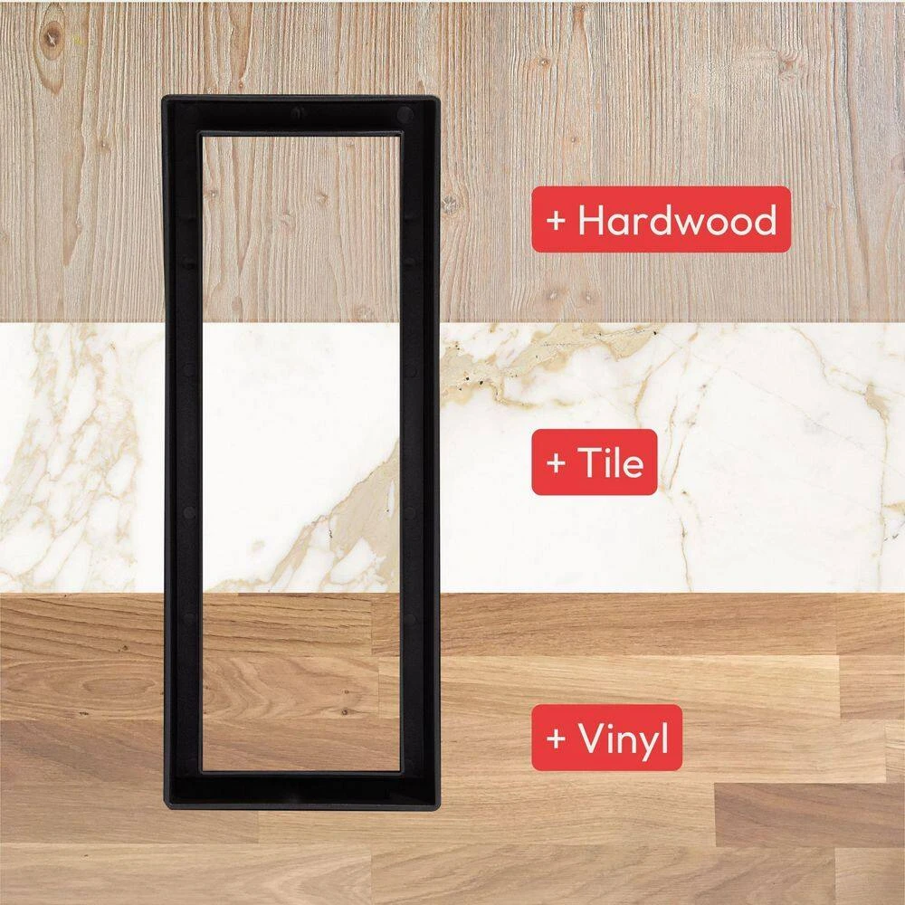 Flush Floor Vent (Lite) 3 In. X 10 In. Black 7 Flush Floor Vent (Lite) 3 In. X 10 In. Black - Image 7