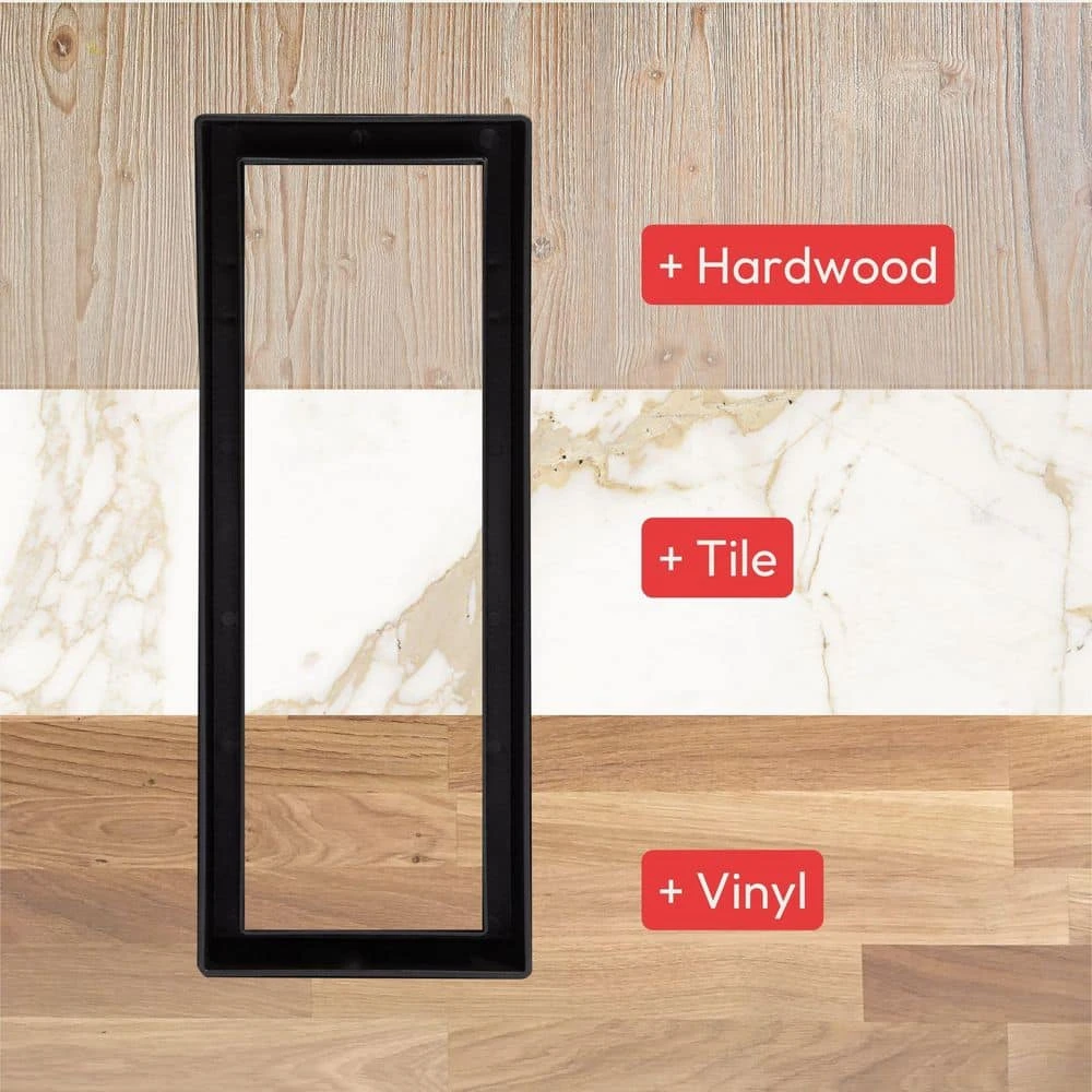 Flush Floor Vent (Lite) 4 In. X 10 In. Black 7 Flush Floor Vent (Lite) 4 In. X 10 In. Black - Image 7