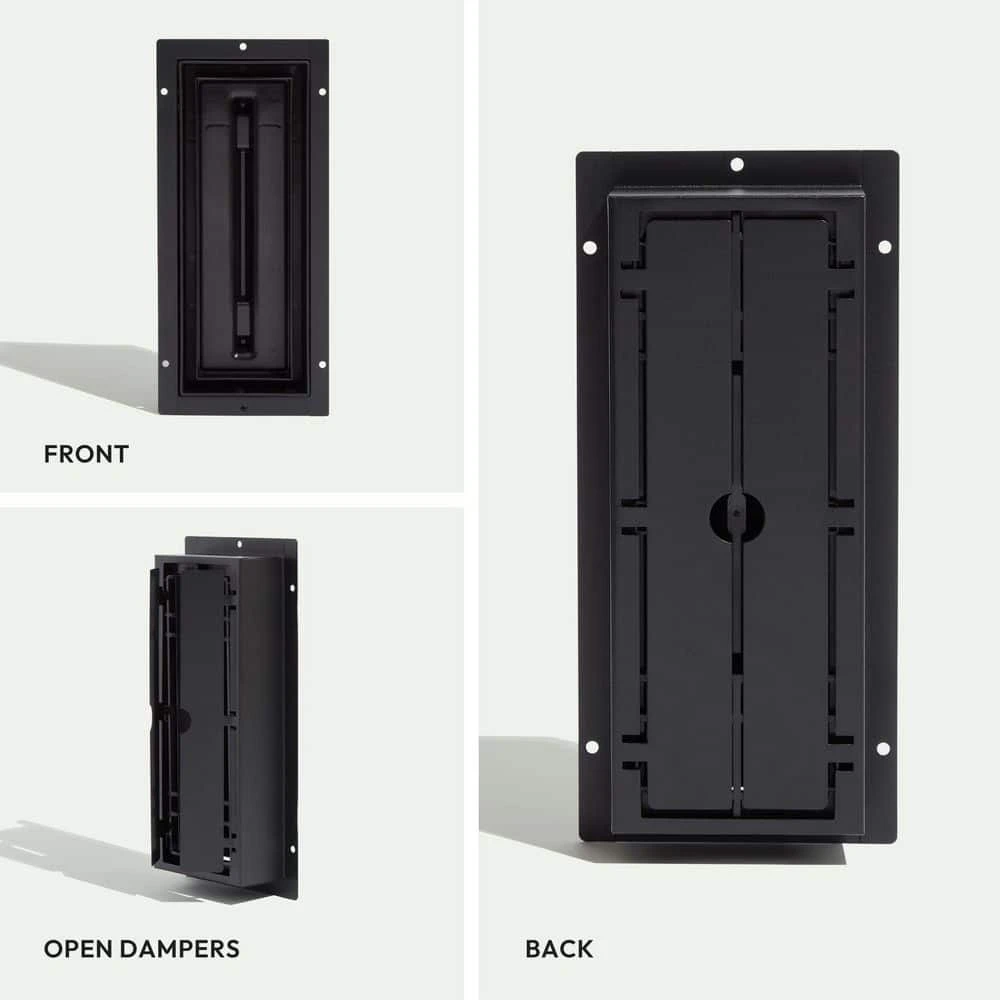 Flush Floor Vent (Lite) 4 In. X 12 In. Black 3 Flush Floor Vent (Lite) 4 In. X 12 In. Black - Image 3