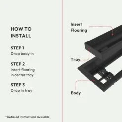 Framed Floor Vent (Lite) 2 In. X 12 In. Black 11 Framed Floor Vent (Lite) 2 In. X 12 In. Black -Fire Place Store blacks fittes registers grilles lite2x12blk 4f 1000