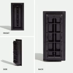 Framed Floor Vent (Lite) 4 In. X 10 In. Black -Fire Place Store blacks fittes registers grilles lite4x10blk c3 1000