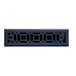 Oriental 2 In. X 12 In. Steel Floor Register, Matte Black