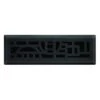 2 In X 10 In Cosmopolitan Floor Register In Matte Black