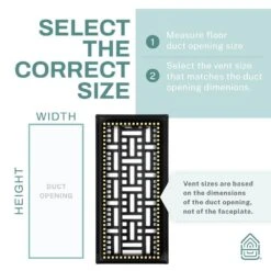 Basketweave 2 X 12 In. Decorative Floor Register Vent With Mesh Cover Trap, Matte Black 9 Basketweave 2 X 12 In. Decorative Floor Register Vent With Mesh Cover Trap, Matte Black -Fire Place Store blacks home intuition registers grilles bwfv212mb 4f 1000