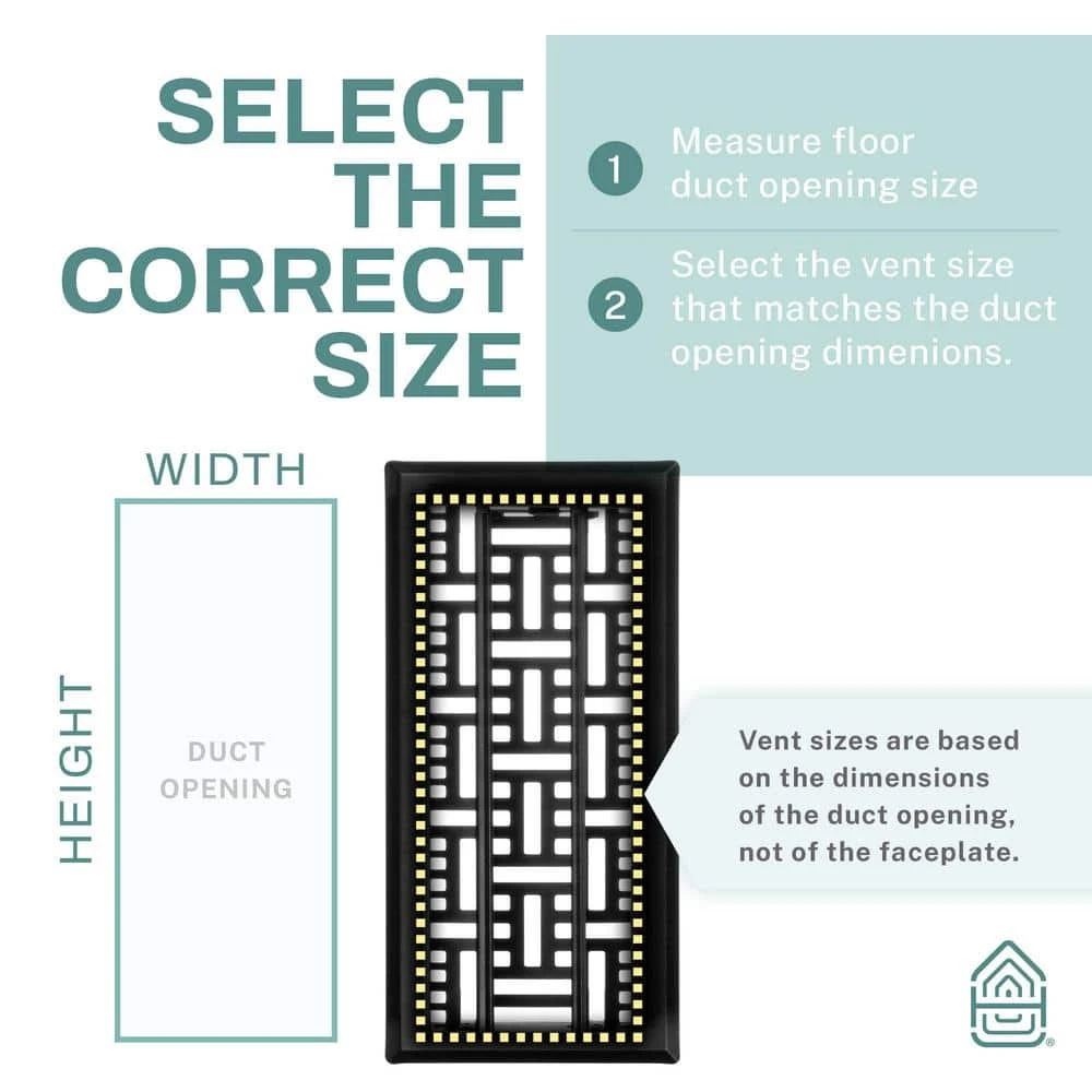 Basketweave 4 X 10 In. Decorative Floor Register Vent With Mesh Cover Trap, Matte Black 3 Basketweave 4 X 10 In. Decorative Floor Register Vent With Mesh Cover Trap, Matte Black - Image 3