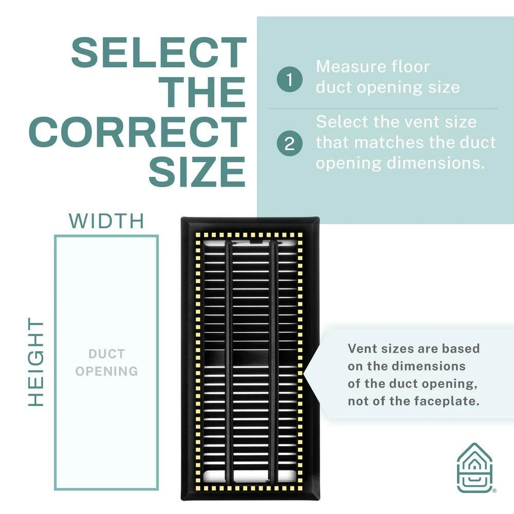 Contemporary 4 In. X 12 In. Decorative Floor Register Vent With Mesh Cover Trap, Matte Black 3 Contemporary 4 In. X 12 In. Decorative Floor Register Vent With Mesh Cover Trap, Matte Black - Image 3