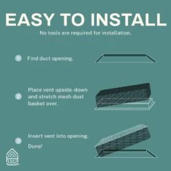 Contemporary 4 In. X 12 In. Decorative Floor Register Vent With Mesh Cover Trap, Matte Black 12 Contemporary 4 In. X 12 In. Decorative Floor Register Vent With Mesh Cover Trap, Matte Black -Fire Place Store blacks home intuition registers grilles ctfv412mb fa 1000