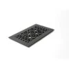 Scroll Series 6 In. X 12 In. Cast Iron Grille Black Without Mounting Holes