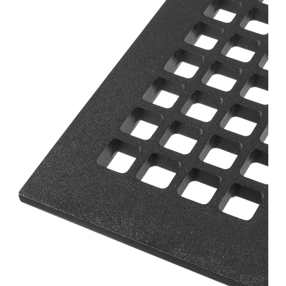 Square Series 6 In. X 12 In. Aluminum Grille, Black With Mounting Holes 6 Square Series 6 In. X 12 In. Aluminum Grille, Black With Mounting Holes - Image 6