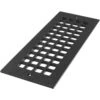 Square Series 6 In. X 12 In. Aluminum Grille, Black With Mounting Holes