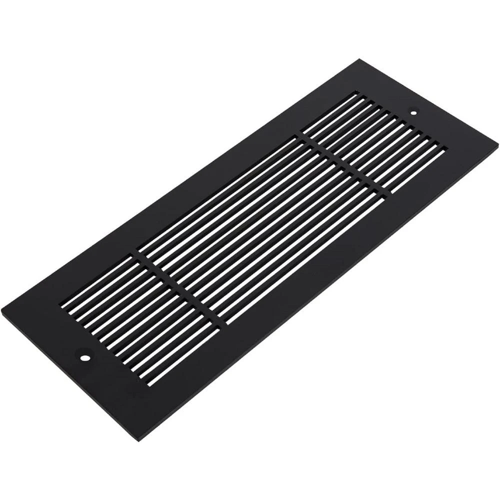Royal Series 12 In. X 6 In. Black Steel Vent Cover Grille For Home Floors And Walls With Mounting Holes 1 Royal Series 12 In. X 6 In. Black Steel Vent Cover Grille For Home Floors And Walls With Mounting Holes