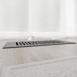 Low Profile 10 In. X 4 In. Steel Floor Register In Black Woven Pattern (1-Pack) 10 Low Profile 10 In. X 4 In. Steel Floor Register In Black Woven Pattern (1-Pack) -Fire Place Store blacks reggio registers registers grilles wv64 612 sbnh 76 1000