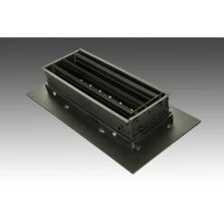 Victorian 10 In. X 4 In. Black Powder Coat Steel Floor Vent With Opposed Blade Damper -Fire Place Store blacks steelcrest registers grilles tvi10x4sbkn 66 1000