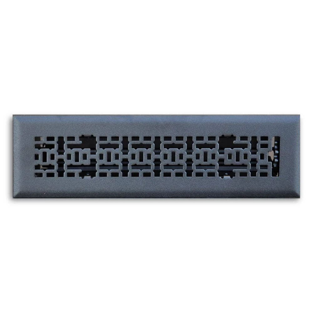 2 In. X 10 In. Modern Contempo Floor Diffuser, Matte Black 1 2 In. X 10 In. Modern Contempo Floor Diffuser, Matte Black