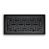 4 In. X 10 In. Modern Contempo Floor Diffuser In Matte Black